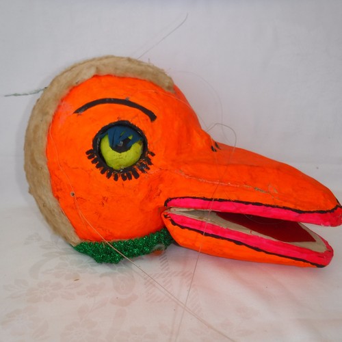 Vintage puppet head papier - vintage,