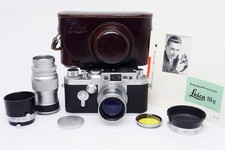 ✮ Leica IIIg mit 5cm f/2 und 9cm f/4 & Tasche Bj. 1957 #858977 || vom Händler!