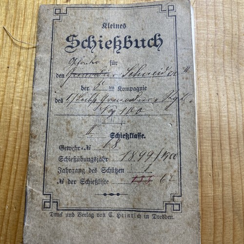 Schiessbuch 1900