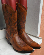 Sendra Boots Cowboystiefel Westernstiefel braun unisex Größe 41 UK 7,5