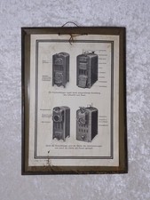 Antikes Design Blechschild National-Zimmerheizkessel - Vintage um 1930 - Reklame