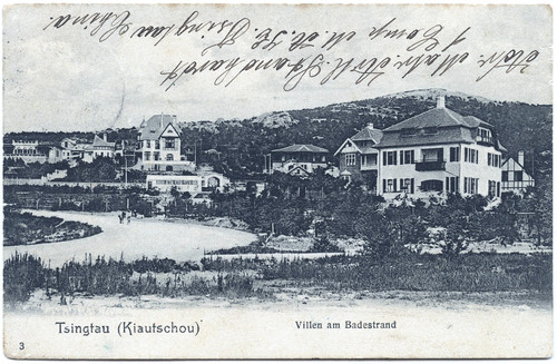 Kiautschou 1909 villen am - ak,