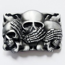 Buckle Totenkopf, Skull, blind
