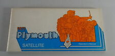 Owner´s Manual / Handbook Plymouth Satellite Stand 1971