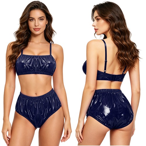 Damen wetlook dessous - damen,
