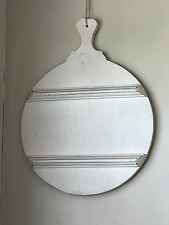 ++HK Living++SNACKBOARD/  Flammkuchen / Pizzabrett groß Durchmesser 37 cm weiß