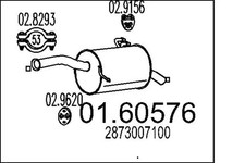 Endschalldämpfer 01.60576 MTS