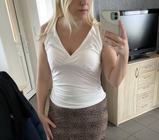 Top Gr. M 38 40, Shirt, Weiß
