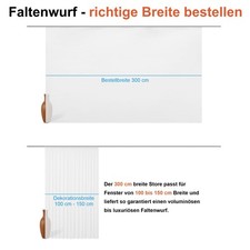 Gardinen Stores Vorhang Universalband Langstore Kräuselband Voile transparent