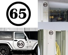 Numero 65, Aufkleber Vinyl