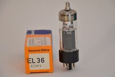 Siemens EL36 / EL 36, Output Tube f. Klein + Hummel Telewatt VS70, Militär, NOS