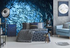 3D Ozean Fisch Q4836 Tapete