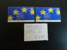 BRD 2003, 10 Jahre Vertrag von Maastricht, Michel 2373, o - 2 x