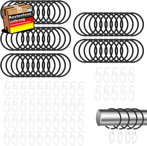 Gardinenringe mit haken - 50,