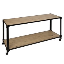 Lowboard - Artisan Eiche - schwarz - rollbar Fernsehschrank TV-Board TV-Schrank