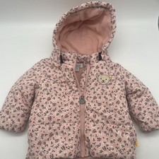 Steiff * warme Babyjacke mit Kapuze* ( abnehmbar) Mädchen Gr: 62, rosa, neu