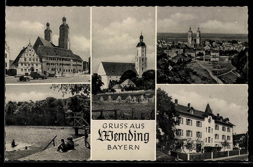 Ansichtskarte wemding bayern - ansichtskarte, /bayern