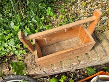 Werkzeugkiste Holz Werkzeugkasten Werkzeugkoffer leer   L:46 x B :20 x H :35cm