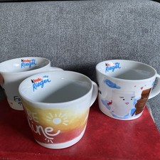 3x Kinder Riegel Tassen, Sammeltasse 2,3,4 , Werbeartikel,, unbenutzt