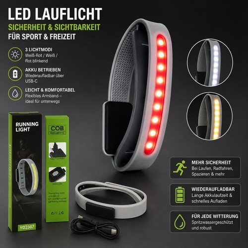 Led lauflicht armband - armband, usb-c