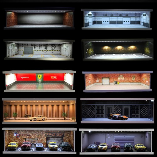 Diorama diecast garage - 1/43,