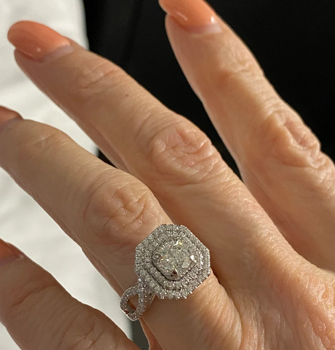 Diamant verlobungsring k - 14,