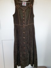 Dirndl Wildleder Braun Khaki