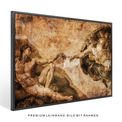 Wandbild leinwand mit rahmen - leinwand,