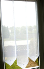 Türgardine Weiß B 75cm - 80cm Scheibengardine L 110,120,110cm  Balkontür