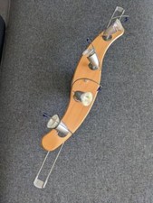 DECKEN LAMPE HOLZPLATTE 4 FLAMMIGER SCHWENKBARER GU10 STRAHLER DECKENLAMPE