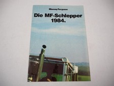 Massey Ferguson MF Schlepper Gesamtprogramm 1984 Prospekt Poster