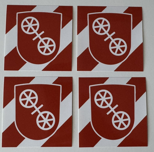 Mainz stadtwappen aufkleber - mainz,