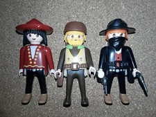 PLAYMOBIL Geobra Western ACW 3 Figuren Mexikaner + Scout + Räuber