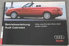 AUDI 80 "8G" Cabriolet - Betriebsanleitung 4-1995 Bedienungsanleitung, Handbuch