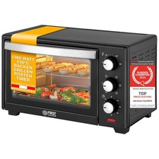 Elektrischer Backofen Mini Backofen Drehspieß Miniofen Timer 1380W TZS *B-Ware*