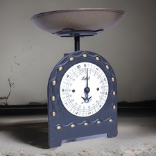 TOP Soehnle Waage Engel Harfe selten Küchenwaage Landhausstil Vintage Emaille