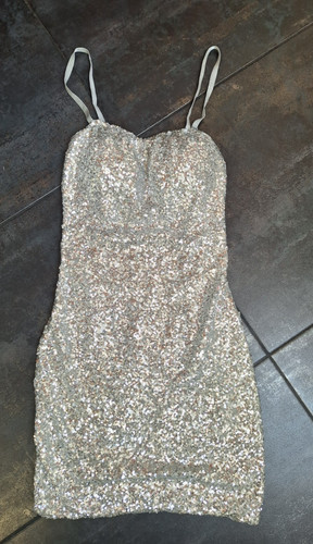 Kurzes paillettenkleid - kurzes,