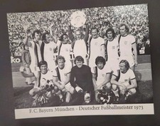Alte Mannschaftskarte Des FC Bayern München Aus Dem Jahr 1973,DFB,FCB, Müller 