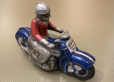 Schuco Curvo 1000 Motorrad BLAU U.S. Zone 50er Jahre BLECHSPIELZEUG SELTEN!