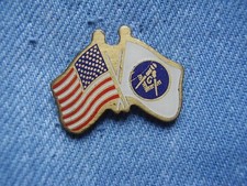 Pin Freimaurer USA Freemason United States Flagge Vereinigte Staaten Masonic 2