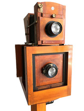 Görlitz Stella Polizeiholzplattenkamera v.1924 mit 2 Zeiss Obj. POLIZEI DRESDEN