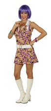 Minikleid retro hippiekleid - minikleid,