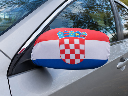 Kroatien spiegelflagge auto - 2x,