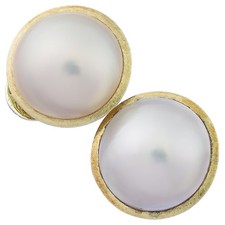 Ohrclips Mabé Perle 585er