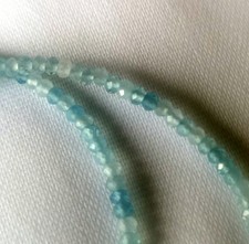 Aquamarin Kette unbehandelt - 20 Karat.- 42 cm - ct. - Beryll - Blau
