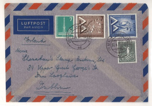 Berlin auslandsbrief luftpost - berlin,