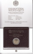 Vatikan 2 Euro, 500. Todestag von Perugino, 2023, Stempelglanz