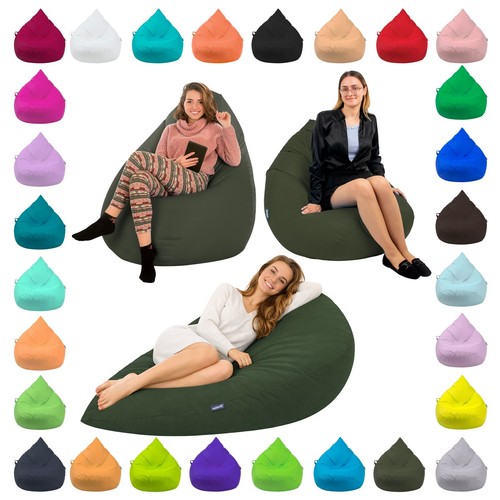 Sitzsack tropfenform khaki xxl - sitzsack,