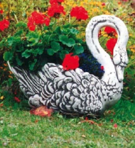 Schwan pflanzkorb - schwan,