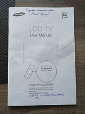 Original Samsung Handbuch Bedienungsanleitung für LCD TV  in deutscher Sprache. 